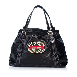 Gucci Britt Patent Leather Bag